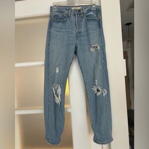 Levi’s Straight Wedgie ripped jeans - size 24